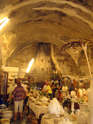 Un negozio di ceramica di Grottaglie