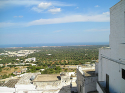 Vista del mare da Ostuni